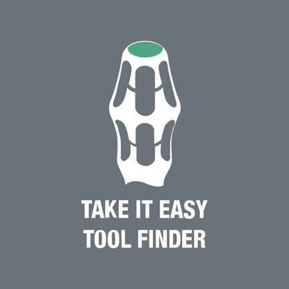 Wera 05032063001 3334/3350/3355/6 Screwdriver set, stainless and rack, 6 pieces