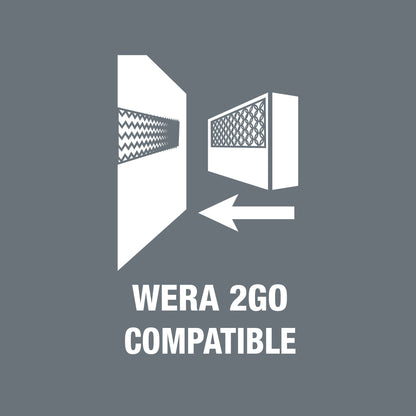 Wera 05004078001 8100 SC 8 Zyklop Metal Ratchet Set with Switch Lever, 1/2" Drive, Metric, 28 Pieces