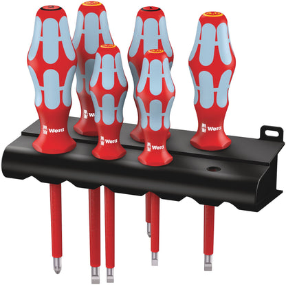 Wera 05022745001 3165 i/6 Screwdriver set, stainless and rack, 6 pieces