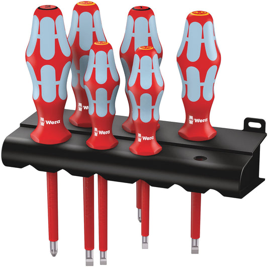 Wera 05022745001 3165 i/6 Screwdriver set, stainless and rack, 6 pieces