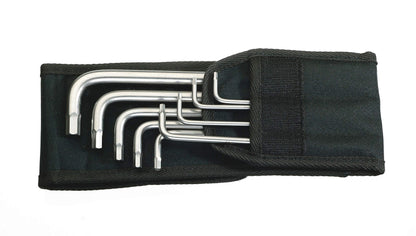 WERA Stainless Steel Imperial Hex Key Set w/Belt Pouch - 9 Pieces