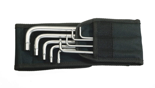 WERA Stainless Steel Imperial Hex Key Set w/Belt Pouch - 9 Pieces